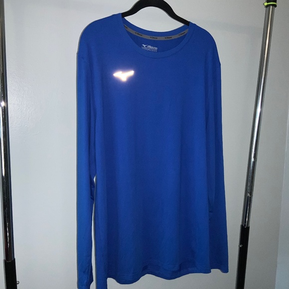 Mizuno Mens long sleeve performance top XL base layer warm up lightweight - Picture 1 of 5